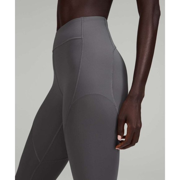 Lululemon Lab Nulux and Mesh High-Rise Tight 25" Anchor Grey size 2 - Picture 2 of 6